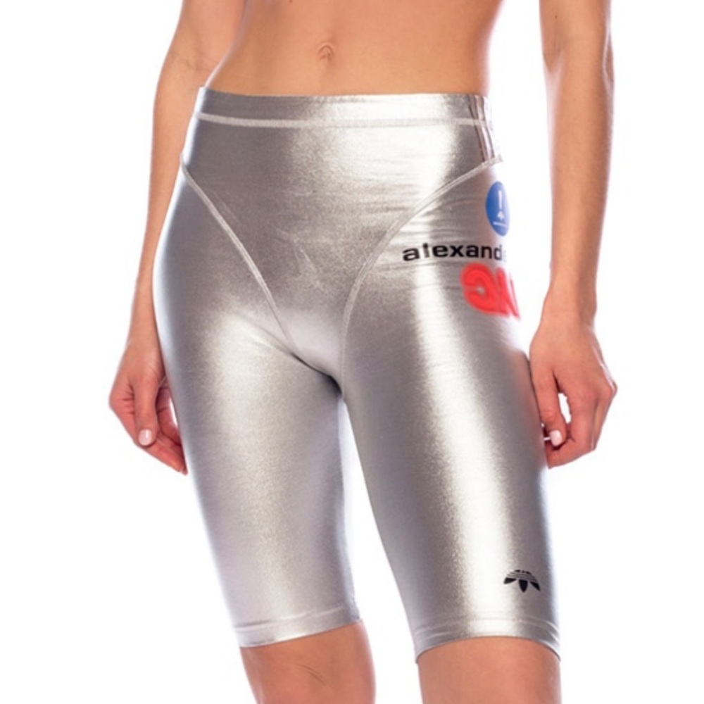 Adidas by Alexander Wang - capri silver work out pants in Medium. NWT